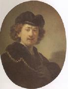 REMBRANDT Harmenszoon van Rijn Self Portrait with a Gold Chain (mk05) France oil painting artist
